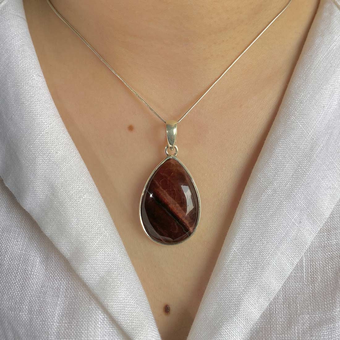 Red Tiger Eye Pendant-(RTE-P-1.)